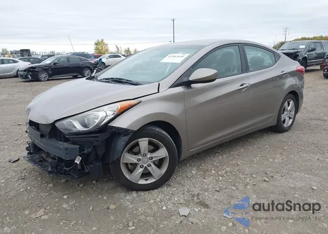 2013 Hyundai Elantra Gls from USA, damaged, VIN 5NPDH4AE3DH205624